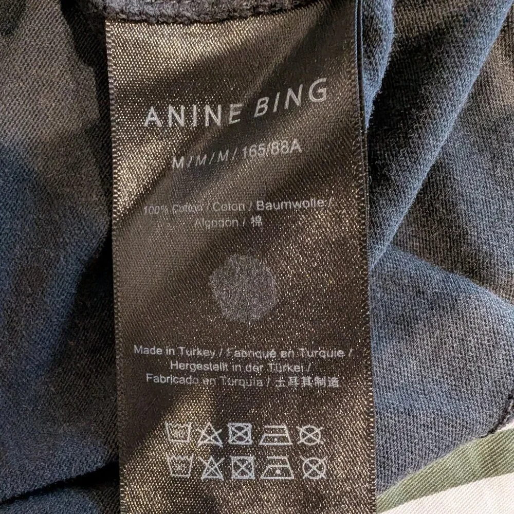 Anine Bing Cason Tee - Live the Dream Collection - Washed Black (M) - Picture 6 of 7